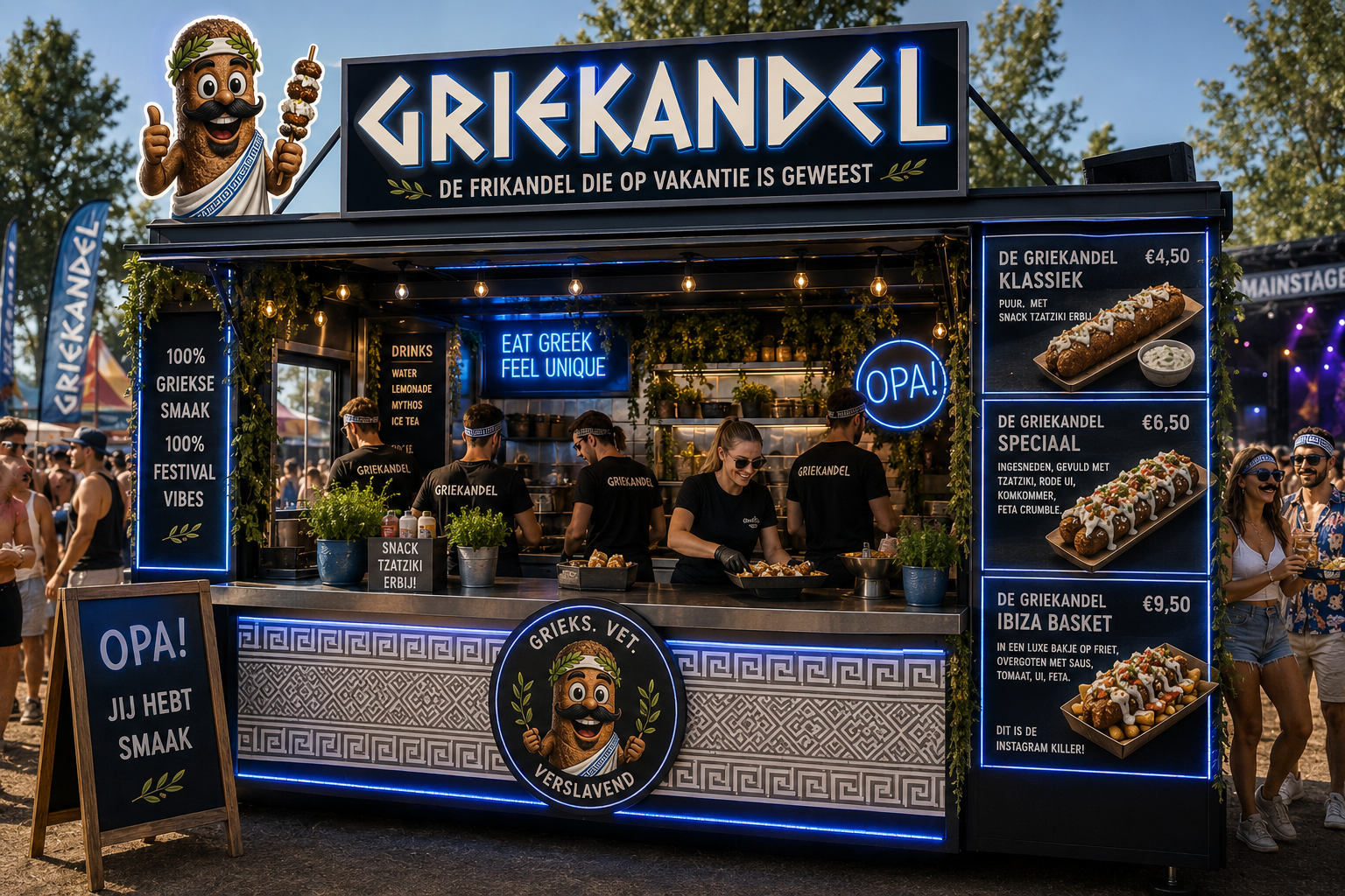 Griekandel Festival Kraam
